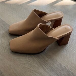 Never worn tan suede mule. Size 8.5